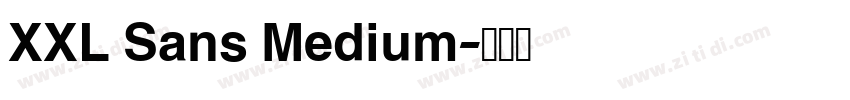 XXL Sans Medium字体转换